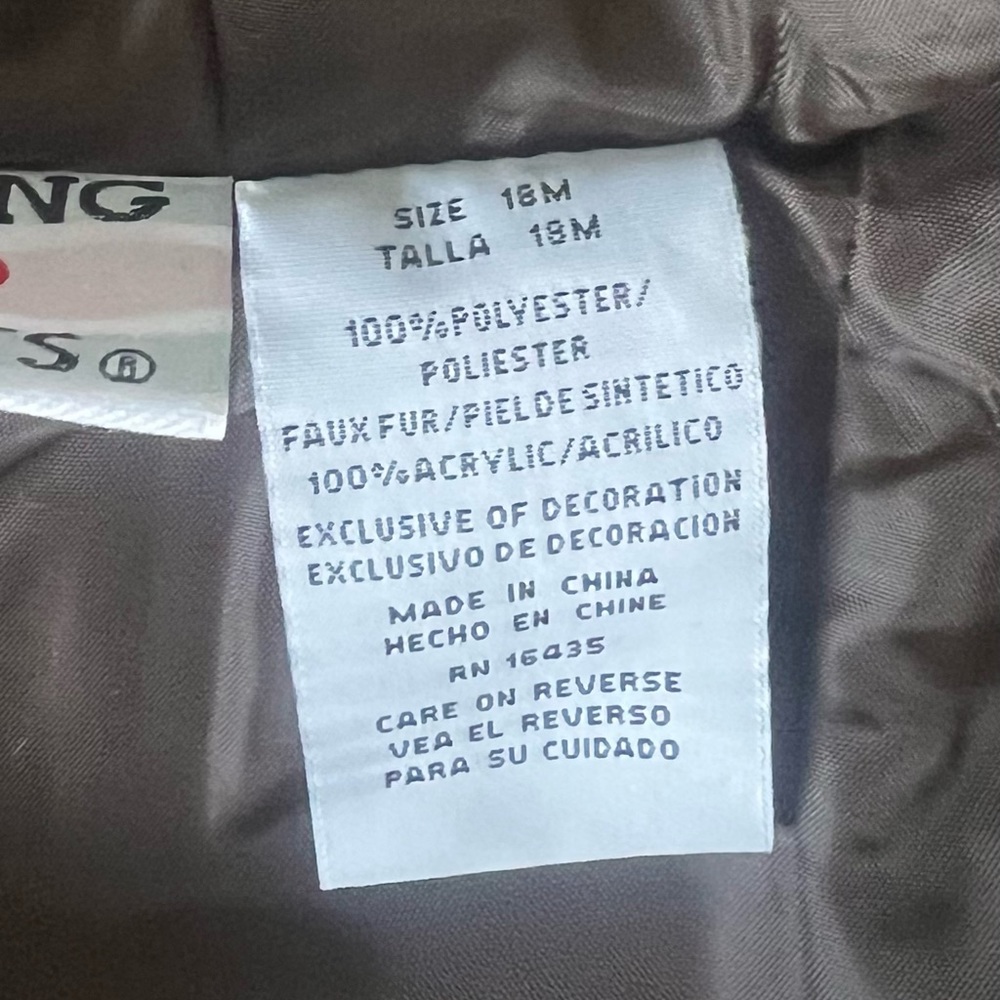 Toddler girl coat, like new, size 18 months - Picture 4 of 4